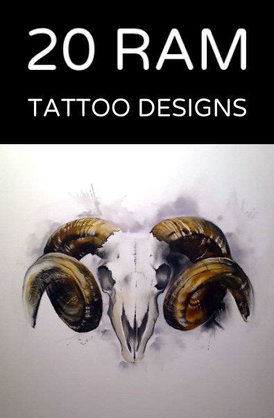 ram tattoo|17 Catchy Ram Tattoo Designs